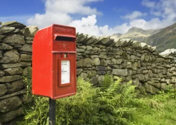 48947,Red Mailbox in English Lake District